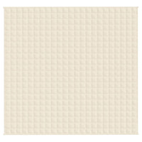 Coperta Ponderata Crema Chiaro 220x240 cm 11 kg Tessuto 3154880