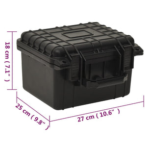 Valigetta da Volo Portatile Nera 27x25x18 cm in PP 51795