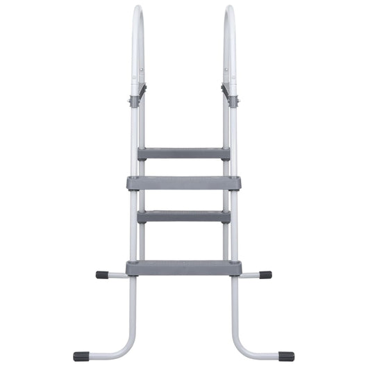 Scaletta per Piscina Grigia 84 cm Acciaio 93804