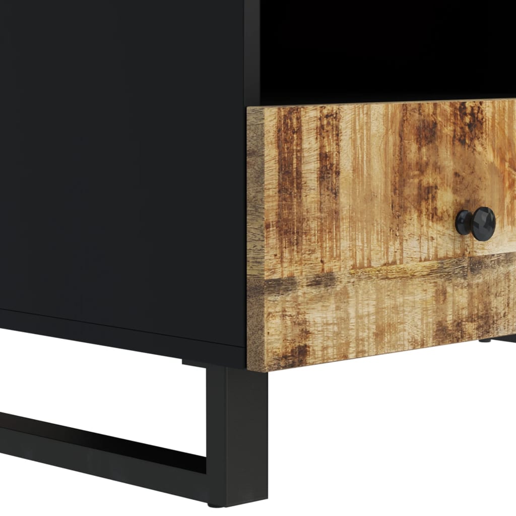 Tavolino da Soggiorno 80x54x40 cm Massello Mango e Multistrato 351954