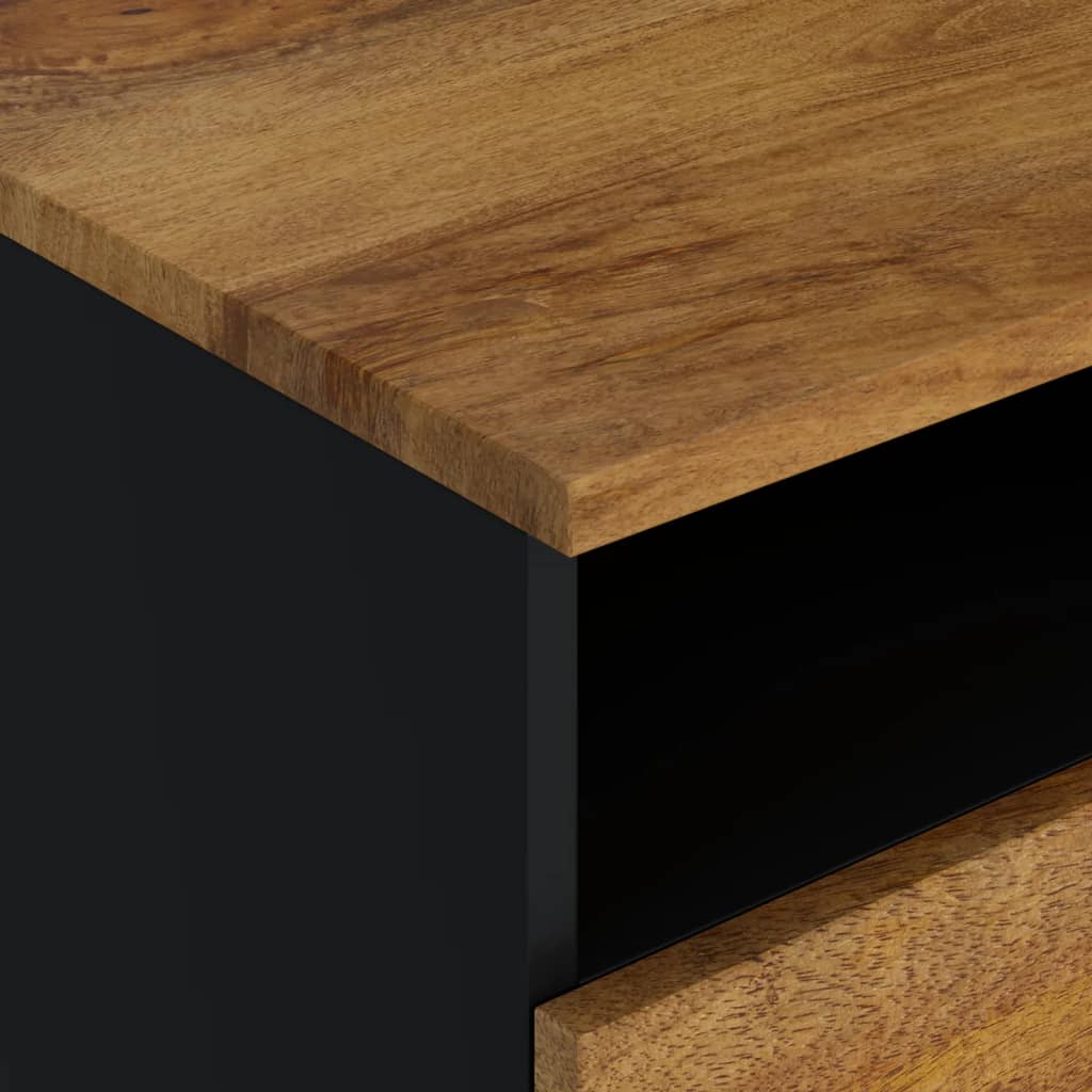 Tavolino da Soggiorno 80x54x40 cm Massello Mango e Multistrato 351957