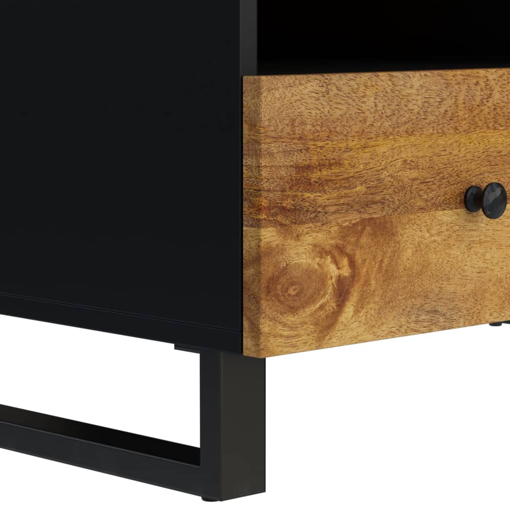 Tavolino da Soggiorno 80x54x40 cm Massello Mango e Multistrato 351957