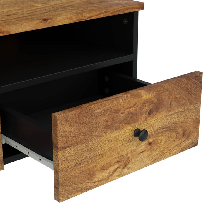 Tavolino da Soggiorno 80x54x40 cm Massello Mango e Multistrato 351957