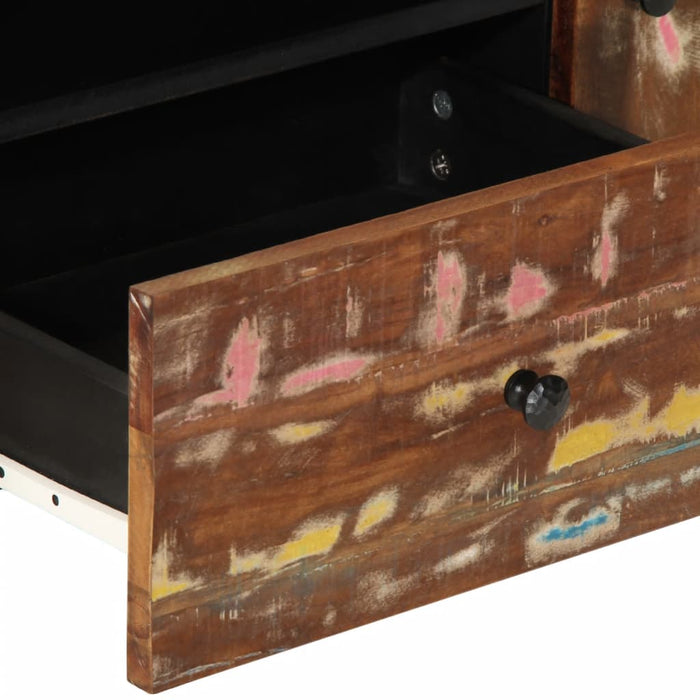 Mobile TV multimediale mensola TV credenza TV sala da pranzo soggiorno camera da letto 105 x 335 x 46 cm legno di recupero e ingegnerizzato marrone 02_0025683