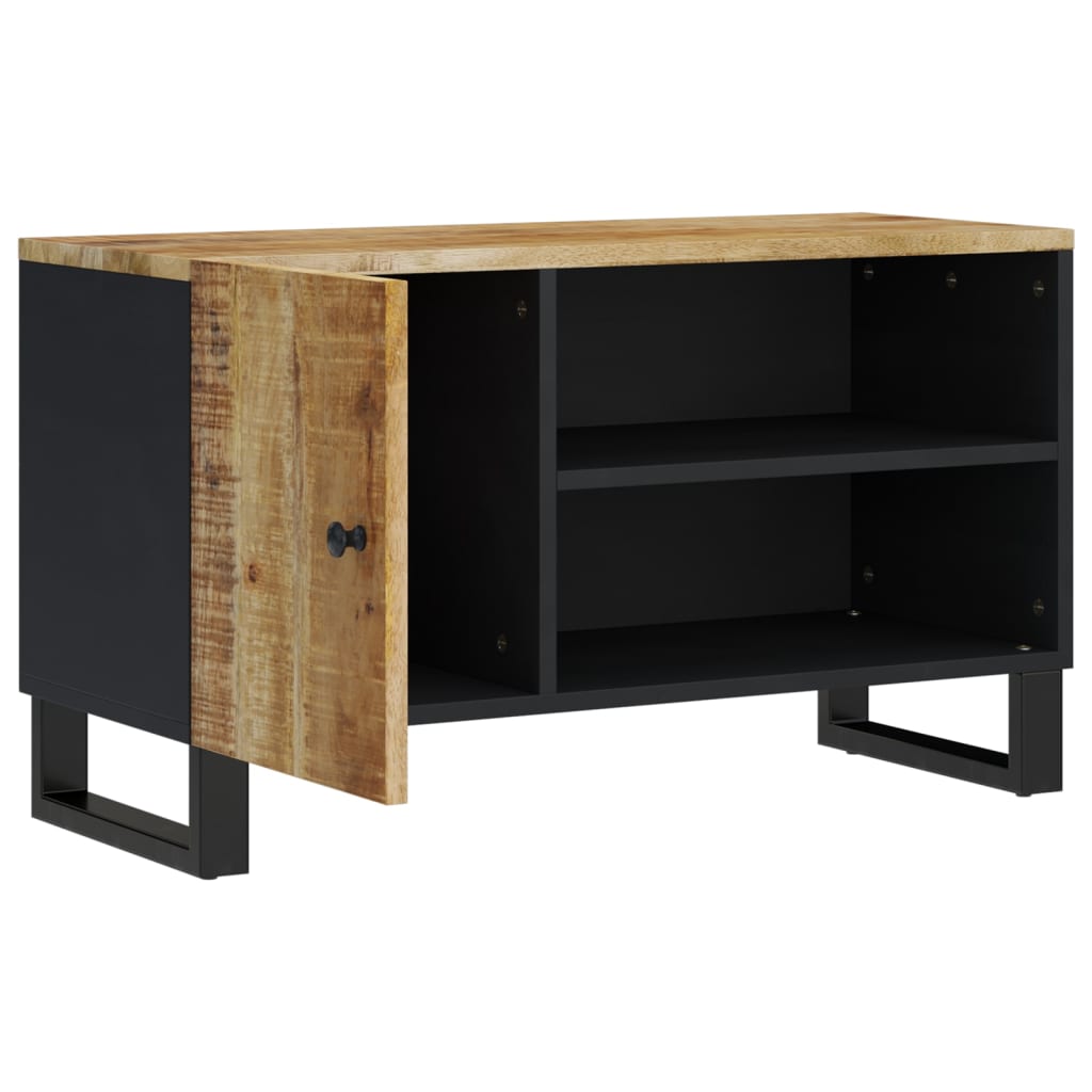 Mobile TV-Mobile per TV-Credenza TV 80x33x46cm Legno Massello Mango e Legno Multistrato 949724