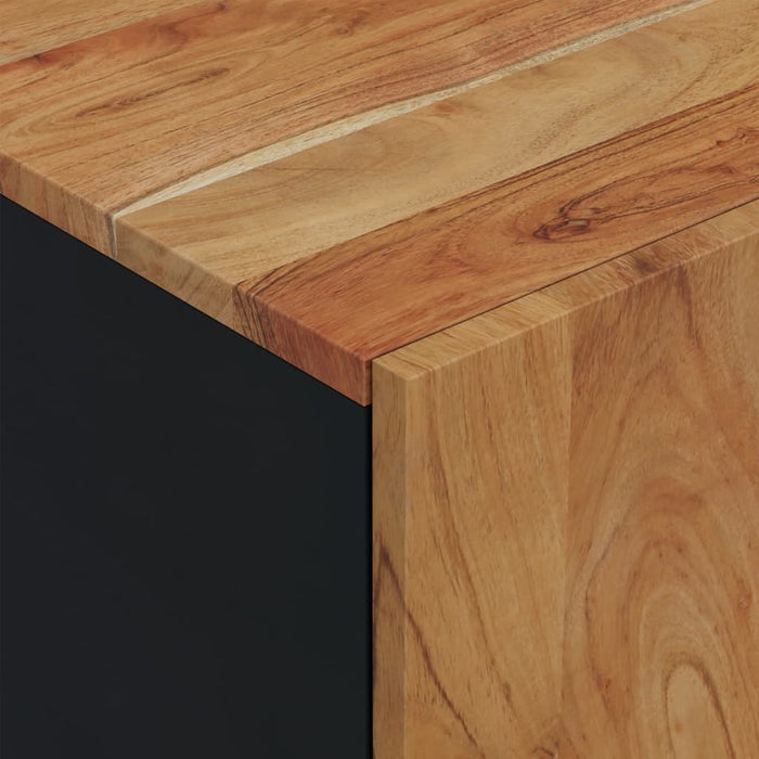 Mobile TV-Mobile per TV-Credenza TV 80x33x46cm Legno Massello Acacia e Legno Multistrato