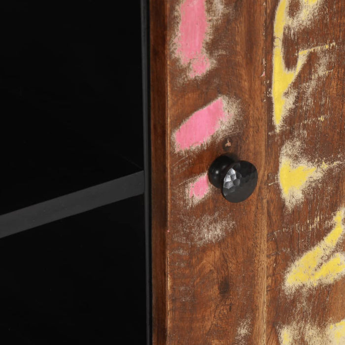 Mobile TV-Mobile per TV-Credenza TV 80x33x46cm Legno Massello Recupero Legno Multistrato