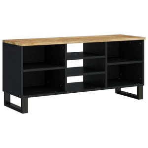 Mobile TV 100x33x46cm Legno Massello Mango e Legno Multistrato 351966