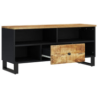 Mobile TV 100x33x46cm Legno Massello Mango e Legno Multistratocod mxl 126981