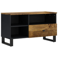 Mobile TV 80x33x46cm Legno Massello Mango e Legno Multistrato 351977