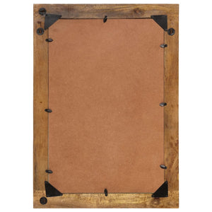 Specchio-Specchio Decorativo 70x50 cm in Legno Massello di Mango e Vetro 166093