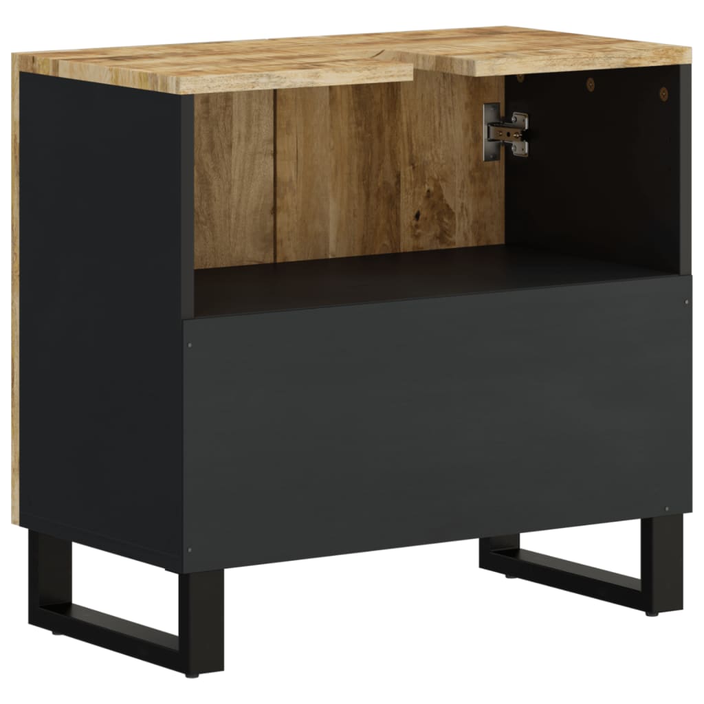 Mobile Lavabo 62x33x58cm Legno Massello Mango Legno Multistrato 351986