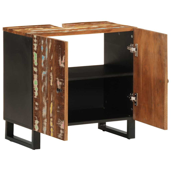 Mobile Lavabo 62x33x58 cm Legno Massello Recupero e Multistrato 351988