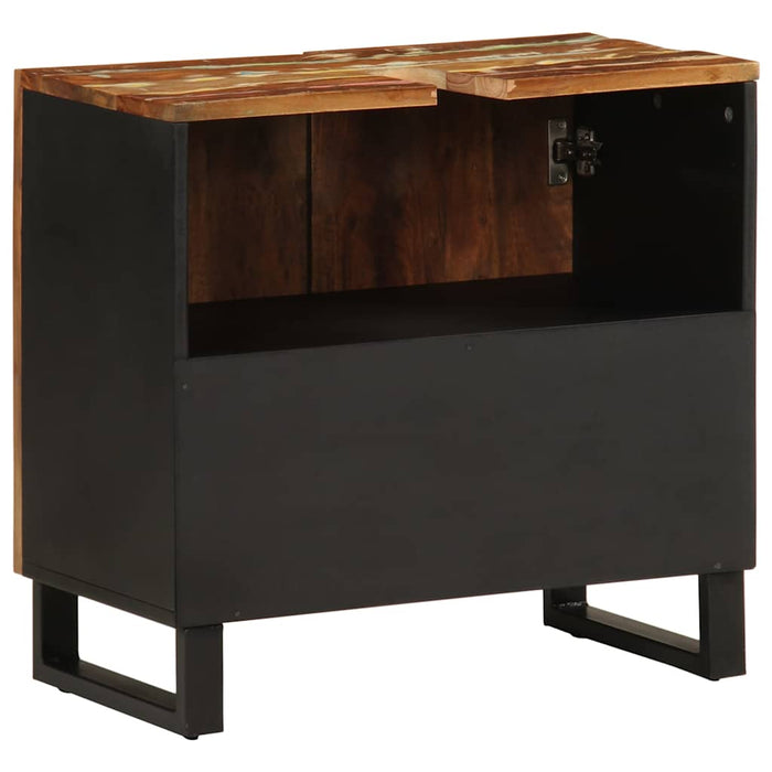 Mobile Lavabo-Armadietto da bagno 62x33x58 cm Legno Massello Recupero e Multistrato