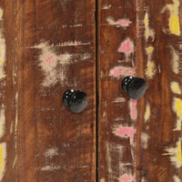 Mobile Lavabo-Armadietto da bagno 62x33x58 cm Legno Massello Recupero e Multistrato