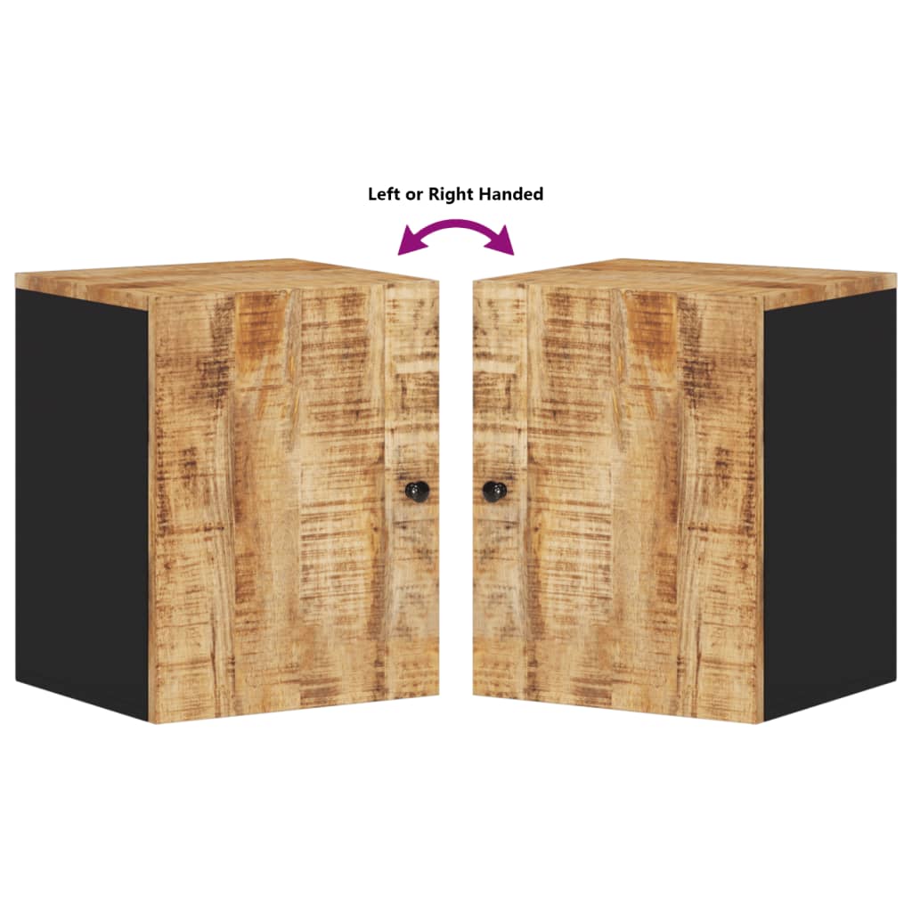 Mobile da Bagno a Parete 38x33x48 cm in Legno Massello di Mango 351990