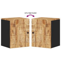 Mobile da Bagno a Parete 38x33x48 cm in Legno Massello di Mango