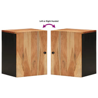 Mobile da Bagno a Parete 38x33x48cm in Legno Massello di Acacia 351991