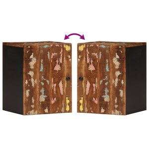 vidaXL Mobile da Bagno a Parete 38x33x48cm Legno Massello di Recupero