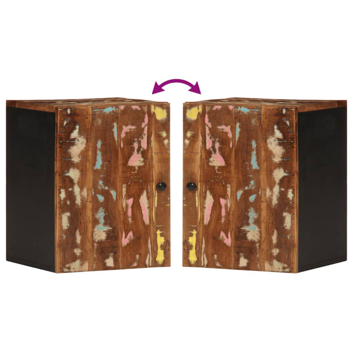 vidaXL Mobile da Bagno a Parete 38x33x48cm Legno Massello di Recupero