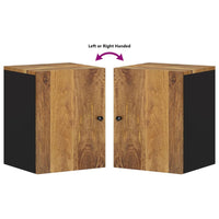 Mobile da Bagno a Parete 38x33x48 cm in Legno Massello di Mango 351993