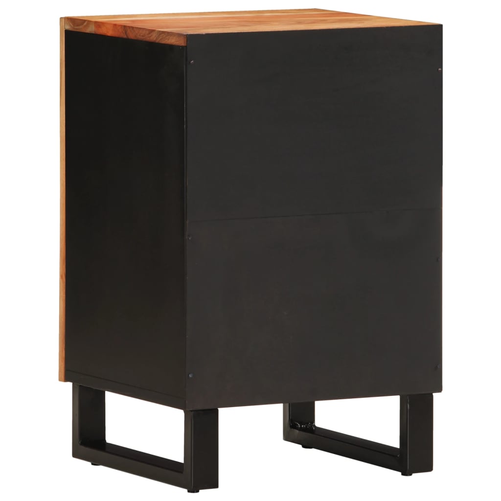 Mobile da Bagno 38x33x58cm in Legno Massello di Acacia 351995