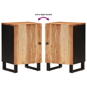 Mobile da Bagno 38x33x58cm in Legno Massello di Acacia 351995