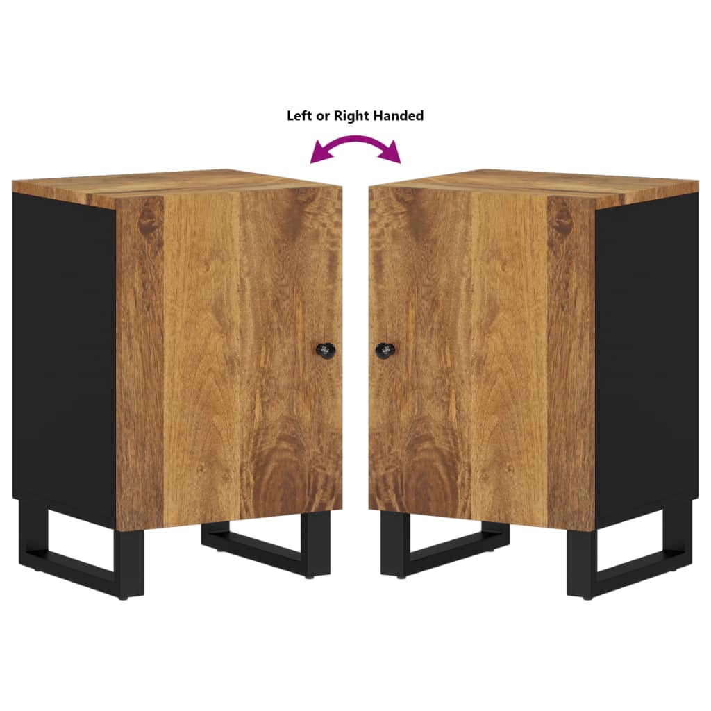 Mobile da Bagno 38x33x58 cm in Legno Massello di Mango 351997