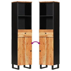 vidaXL Mobile da Bagno 38x33x160 cm in Legno Massello di Acacia