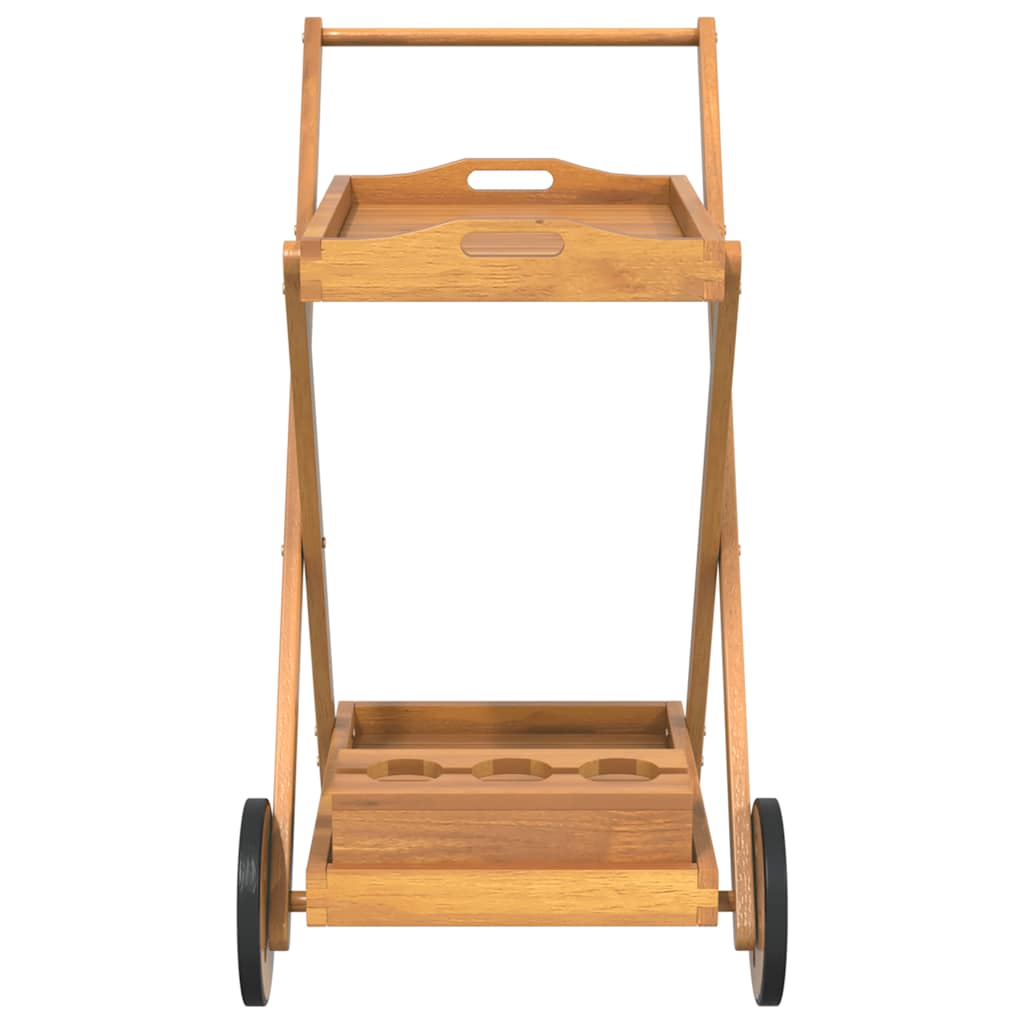 Carrello da Tè 54x87x90 cm in Legno Massello di Acacia 319424