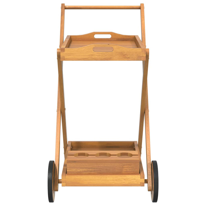 Carrello da Tè 54x87x90 cm in Legno Massello di Acacia 319424
