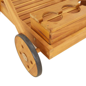 Carrello da Tè 54x87x90 cm in Legno Massello di Acacia 319424