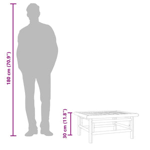 Tavolo da Giardino 65x55x30 cm in Bambù 362282