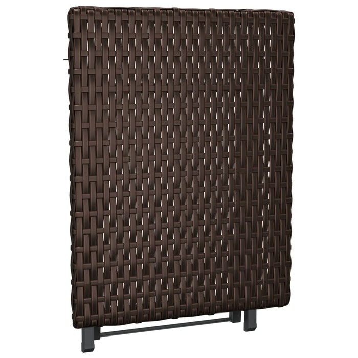 Tavolo Pieghevole Marrone 45x35x32 cm in Polyrattan 362250