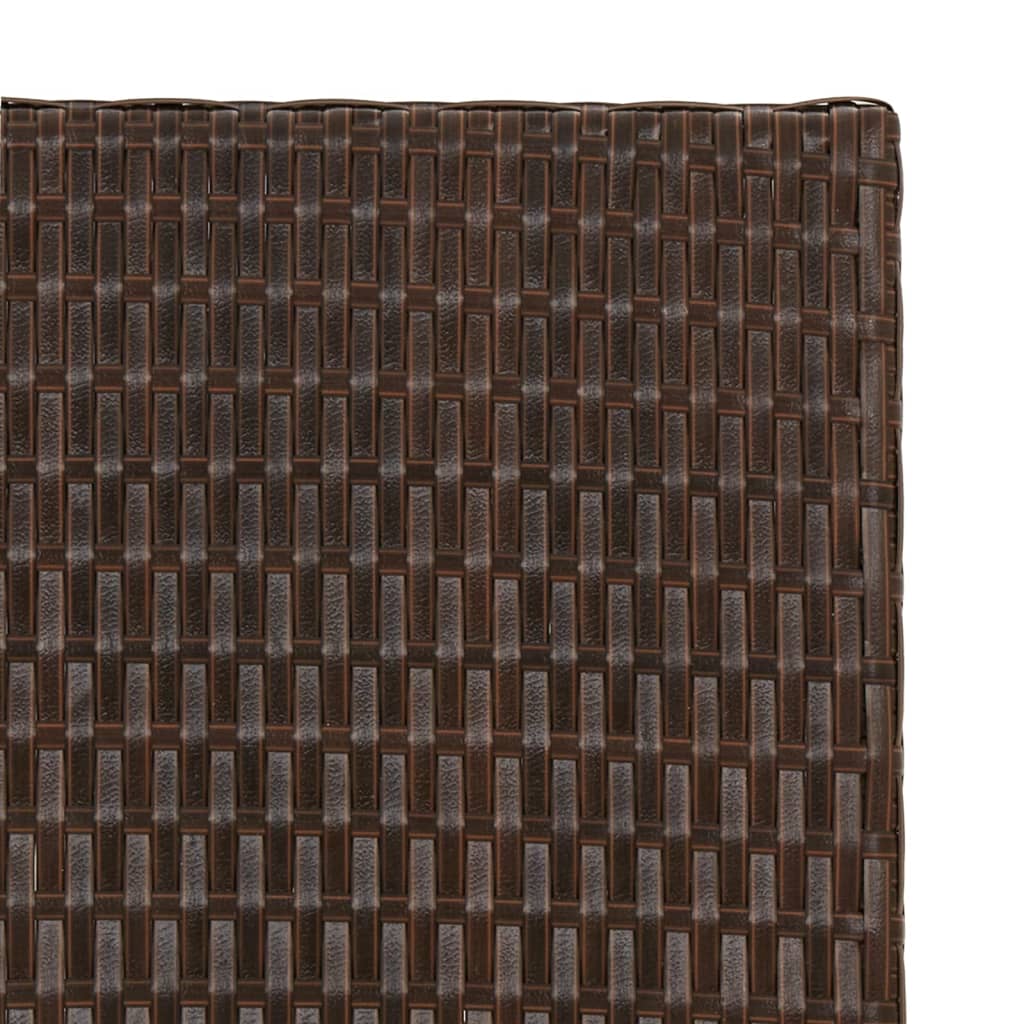 Tavolo Pieghevole Marrone 45x35x32 cm in Polyrattan 362250