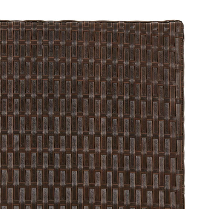 Tavolo Pieghevole Marrone 45x35x32 cm in Polyrattan 362250