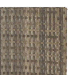 Tavolo Pieghevole Grigio 45x35x32 cm in Polyrattan 362252