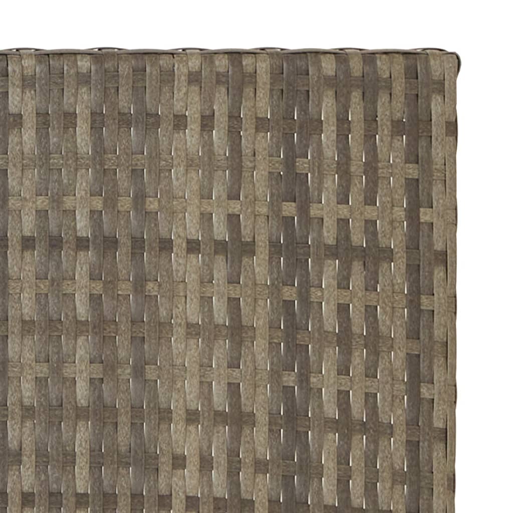 Tavolo Pieghevole Grigio 45x35x32 cm in Polyrattan 362252