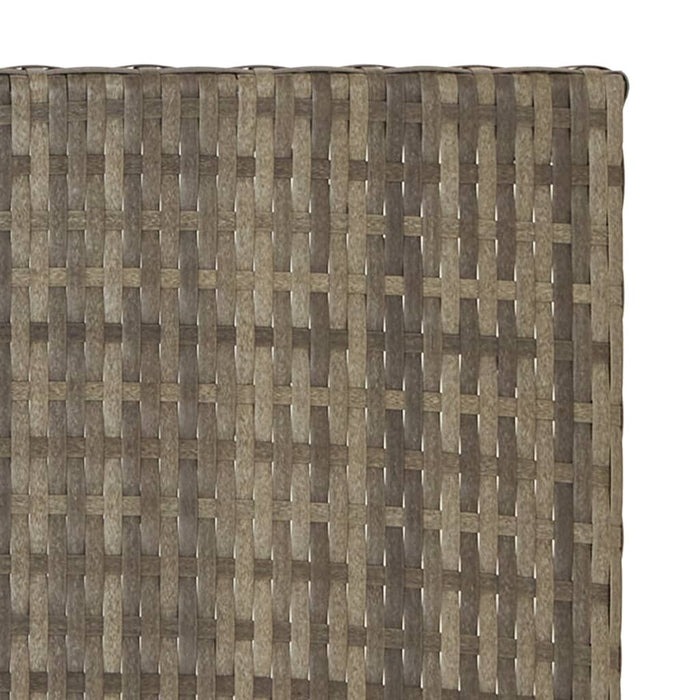 Tavolo Pieghevole Grigio 45x35x32 cm in Polyrattan 362252