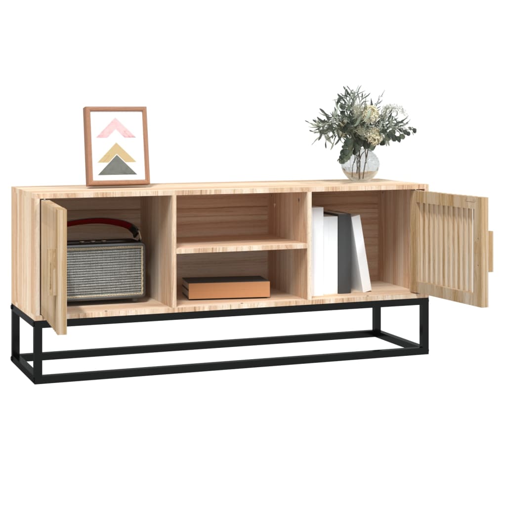 Mobile Porta TV-Mobile per TV-Credenza TV 105x30x45 cm in Legno Multistrato e Ferro