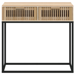 Tavolino Consolle 80x30x75 cm Legno Multistrato e Ferro 352105