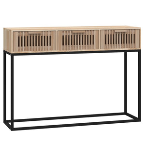 Tavolino Consolle-Tavolino da soggiorno-Tavolo 105x30x75 cm Legno Multistrato e Ferro