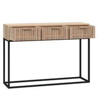 Tavolino Consolle 105x30x75 cm Legno Multistrato e Ferro 352108