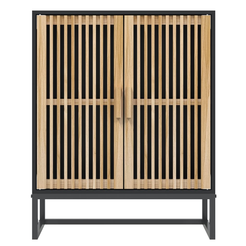 Credenza Nera 60x30x75 cm in Legno Multistrato 352110