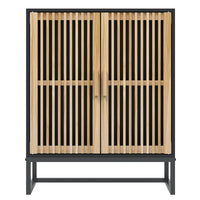 Credenza Nera 60x30x75 cm in Legno Multistrato 352110