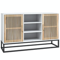 Credenza Bianca 105x30x65 cm in Legno Multistrato 352118