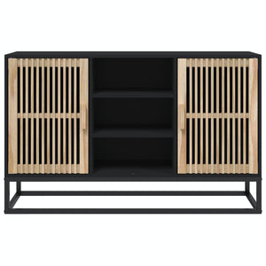 Credenza Nera 105x30x65 cm in Legno Multistrato 352119