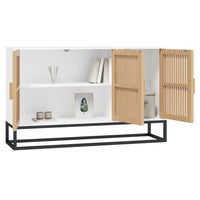 Credenza-Buffet-Armadio da cucina Bianca 105x30x65 cm in Legno Multistrato 909734