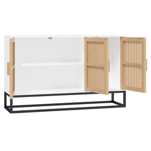 Credenza-Buffet-Armadio da cucina Bianca 105x30x65 cm in Legno Multistrato 909734
