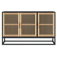 Credenza Nera 105x30x65 cm in Legno Multistrato 352122